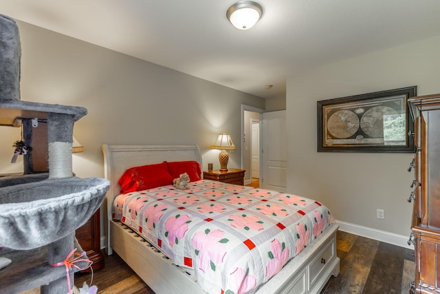 901 Haggard Rd, Ringgold, GA 30736 - bedroom with dark wood finished floors