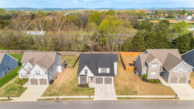 bird's eye view featuring a residential view