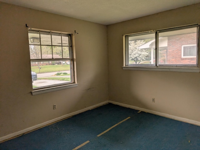 4831 Bonny Lake Ln, Chattanooga, TN 37416 - unfurnished room with a textured ceiling, baseboards, and a wealth of natural light