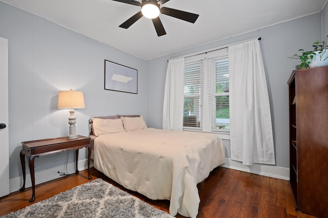 219 Martin Rd, Chattanooga, TN 37415 - bedroom featuring wood finished floors, ceiling fan, and baseboards