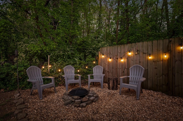 219 Martin Rd, Chattanooga, TN 37415 - view of patio featuring an outdoor fire pit