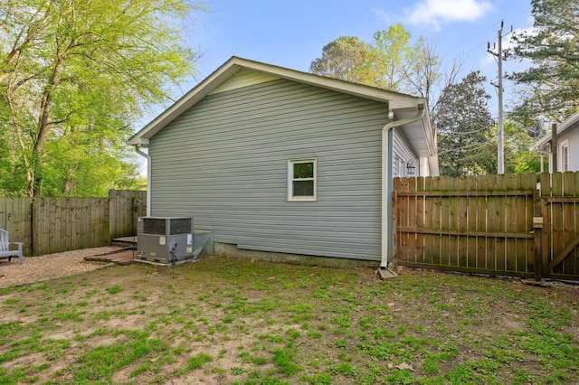 219 Martin Rd, Chattanooga, TN 37415 - view of property exterior with central AC unit and a fenced backyard