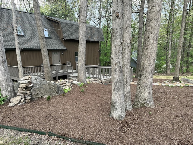 43 Miller Cove Cir, Signal Mountain, TN 37377 - view of yard with a wooden deck