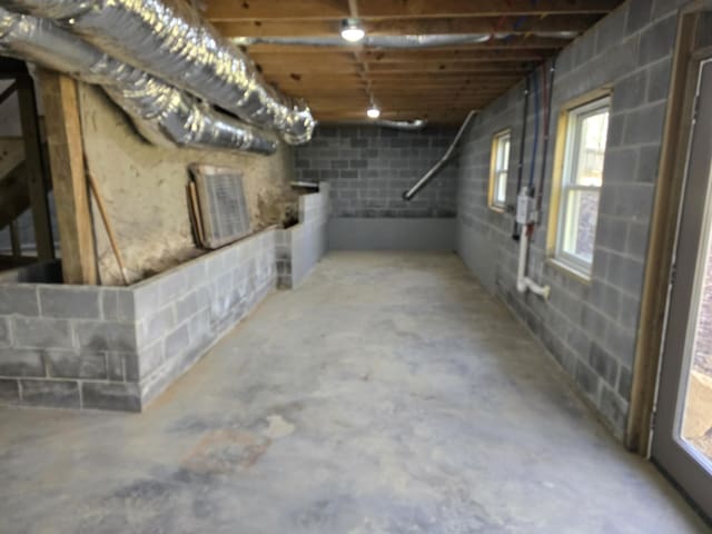 43 Miller Cove Cir, Signal Mountain, TN 37377 - basement featuring concrete block wall