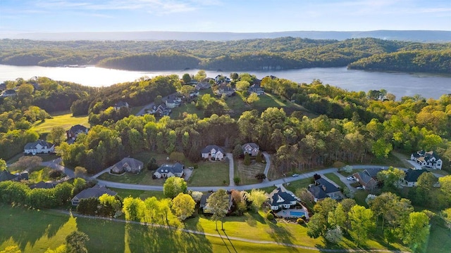 7111 River Run Dr, Chattanooga, TN 37416 - aerial view featuring a wooded view and a water view