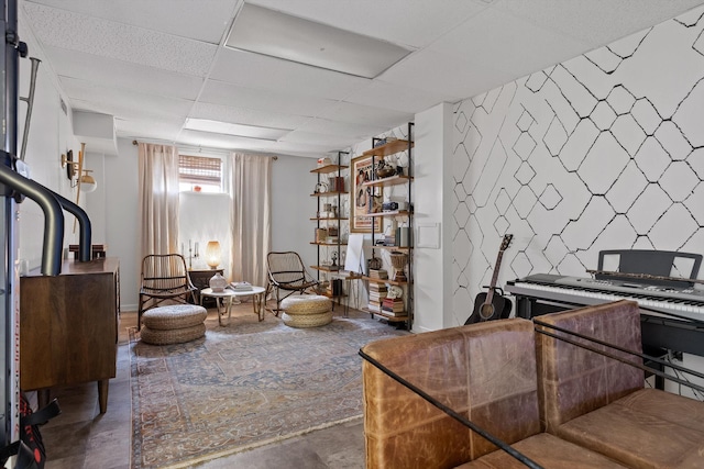 1905 Bella Vista Dr, Chattanooga, TN 37421 - office space featuring a drop ceiling and concrete flooring