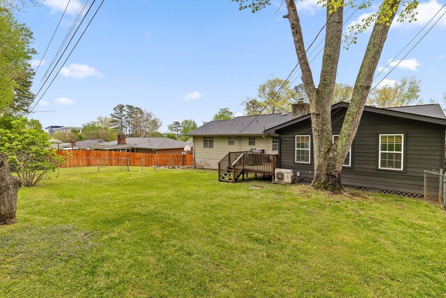 1905 Bella Vista Dr, Chattanooga, TN 37421 - view of yard featuring ac unit and a deck