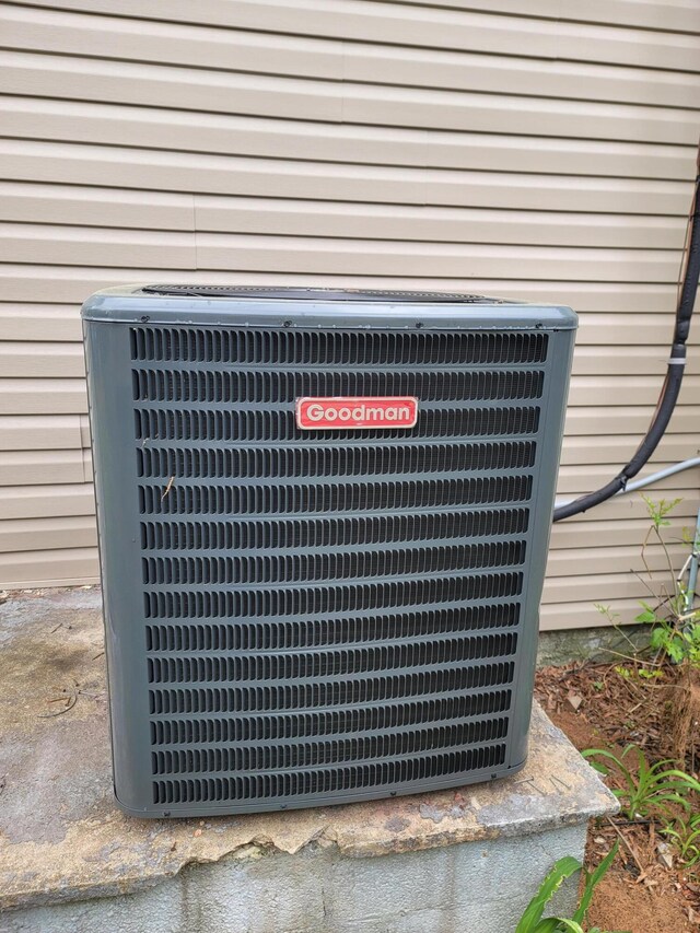 exterior details with central AC