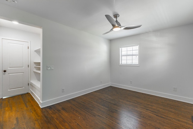 915 Barton Ave, Chattanooga, TN 37405 - empty room featuring baseboards, wood finished floors, and ceiling fan