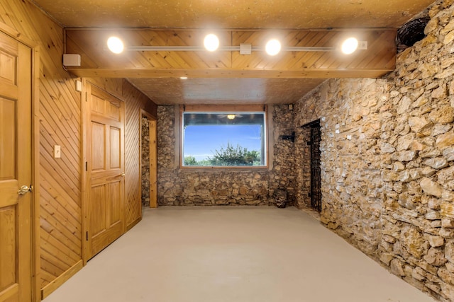 381 E View Dr, Chattanooga, TN 37404 - basement with wooden walls