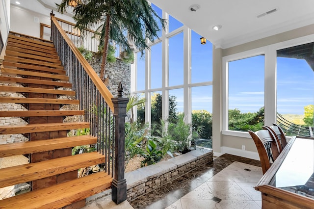 381 E View Dr, Chattanooga, TN 37404 - sunroom with recessed lighting and a towering ceiling