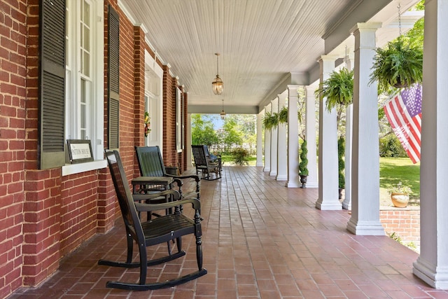 302 S Main St, Lafayette, GA 30728 - view of patio / terrace featuring covered porch