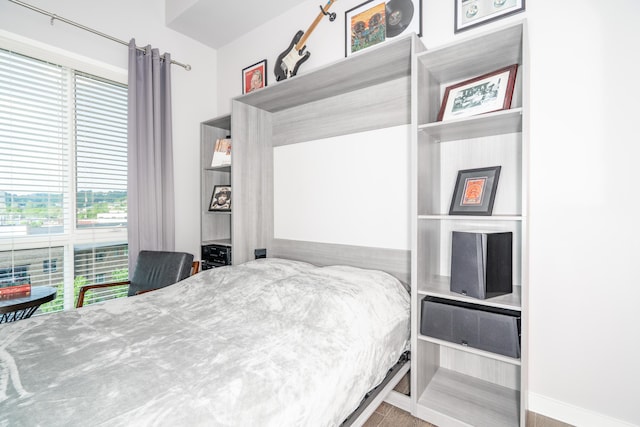 bedroom with baseboards