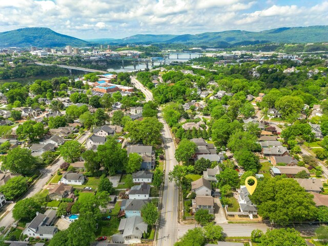 1306 Normal Ave, Chattanooga, TN 37405 - bird's eye view with a residential view and a water and mountain view