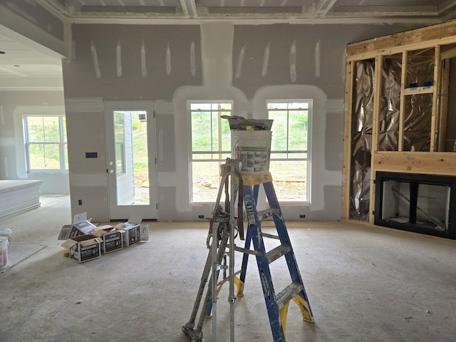 interior space with plenty of natural light