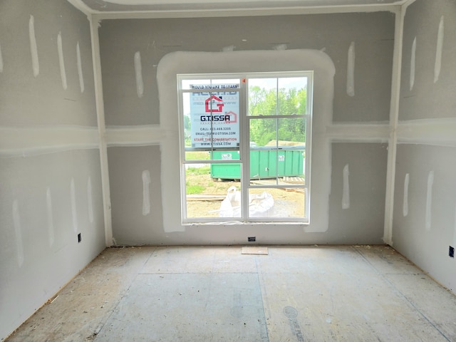 view of empty room