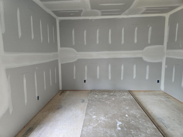 view of spare room