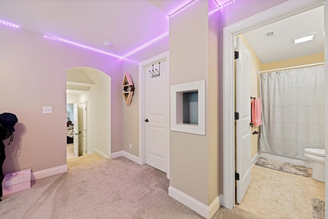 7415 Island Manor Dr, Harrison, TN 37341 - hallway with carpet and baseboards