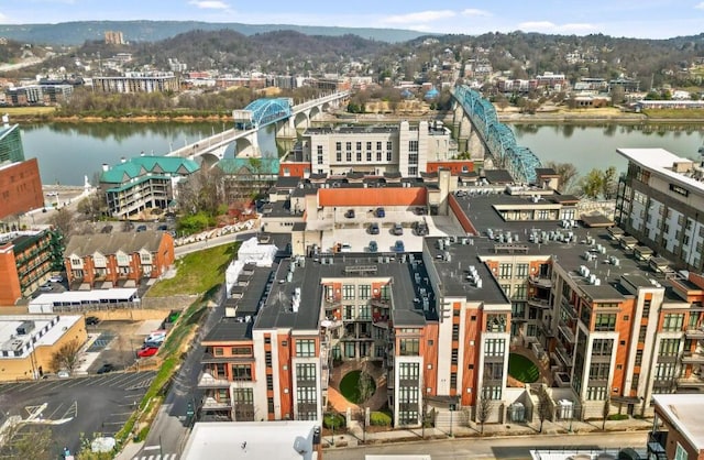 129 Walnut St Unit 322, Chattanooga, TN 37403 - bird's eye view of a water and mountain view and a notable bridge