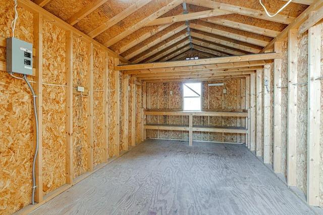 view of storage area