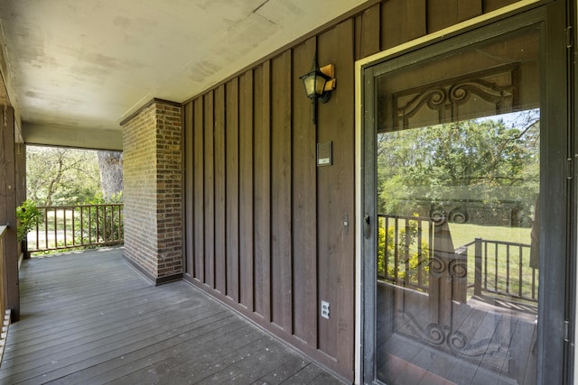 401 Laymons Rd, Hixson, TN 37343 - exterior space with brick siding, covered porch, and board and batten siding