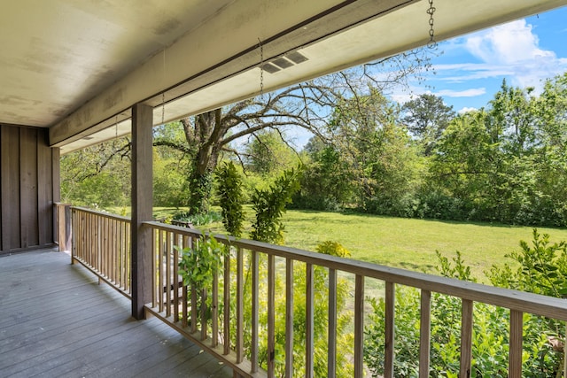 401 Laymons Rd, Hixson, TN 37343 - deck with a lawn