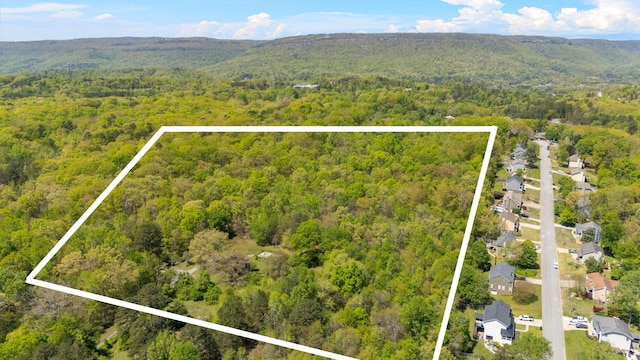 401 Laymons Rd, Hixson, TN 37343 - bird's eye view featuring a wooded view and a residential view
