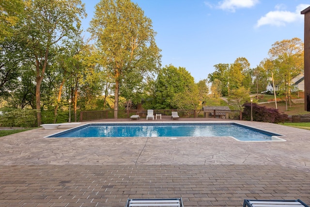 6500 Waconda Point Rd, Harrison, TN 37341 - view of swimming pool with fence, a fenced in pool, and a patio