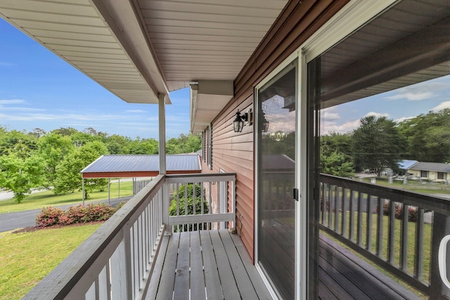 view of balcony