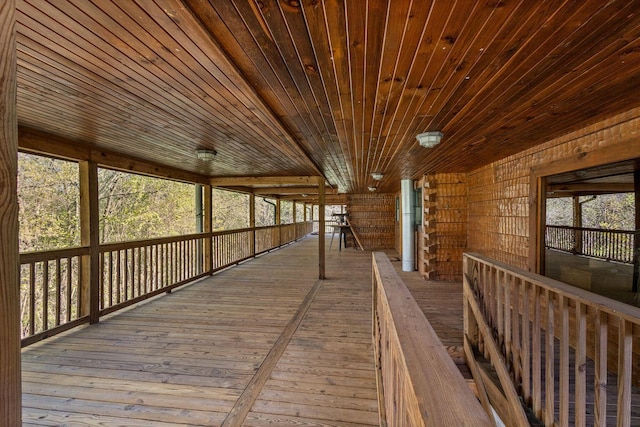view of wooden terrace