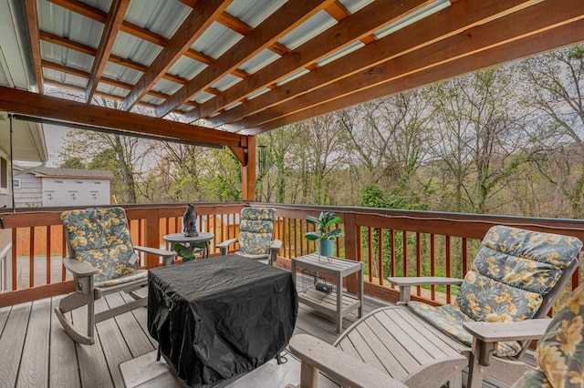3745 Premium Dr, Chattanooga, TN 37415 - wooden deck featuring a grill