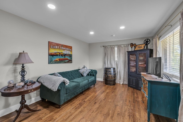 117 Douglas Dr, Chattanooga, TN 37412 - living area with recessed lighting, wood finished floors, and baseboards