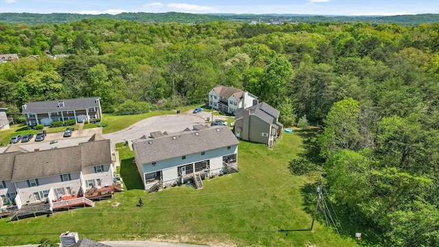 aerial view with a view of trees