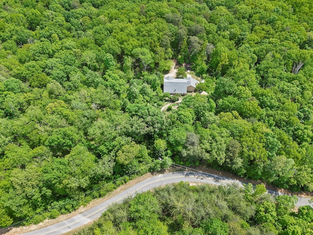 798 Deerfield Ln, Sugar Valley, GA 30746 - birds eye view of property featuring a forest view