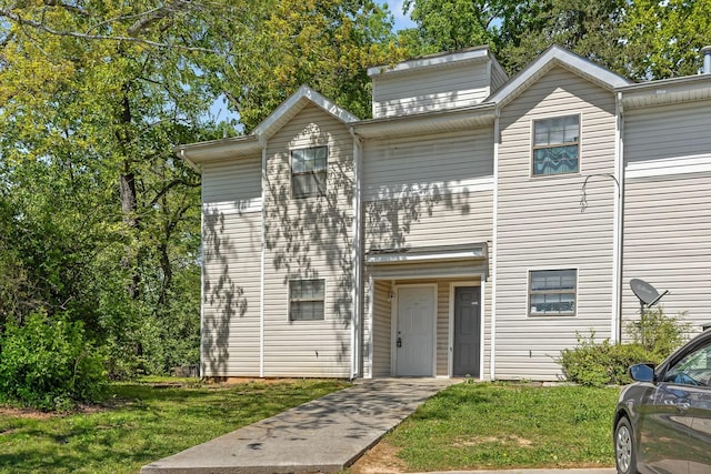 view of property with a front yard