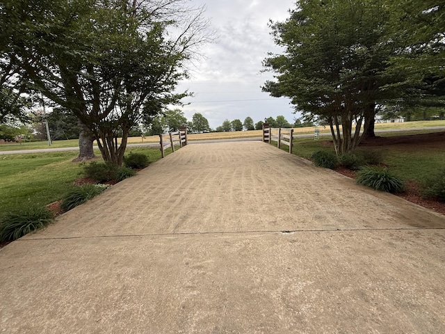 view of community featuring a yard
