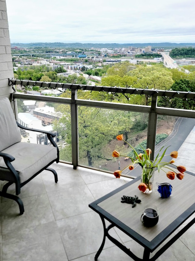 view of balcony
