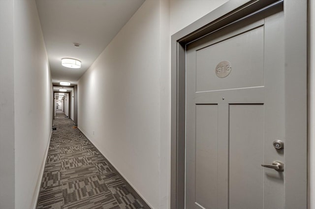 hallway with baseboards