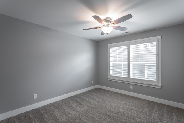 229 Courtland Crest Dr SW, Cleveland, TN 37311 - empty room with ceiling fan, baseboards, and carpet flooring