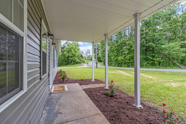 view of patio / terrace featuring a porch
