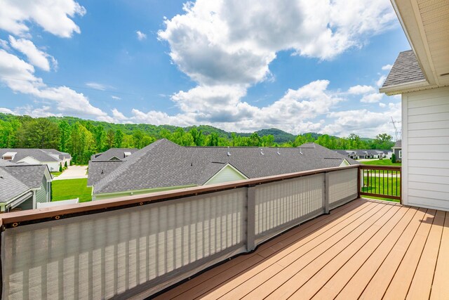 3495 Travertine Ln, Chattanooga, TN 37405 - deck with a residential view