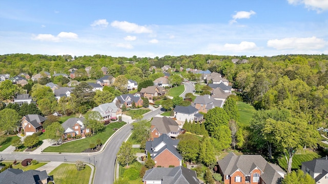 bird's eye view featuring a residential view