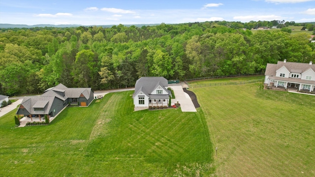 7407 Pond Vw, Harrison, TN 37341 - bird's eye view featuring a forest view
