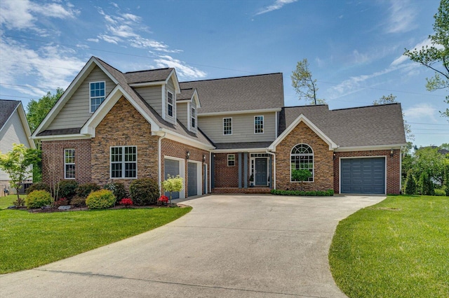 3874 Sweet Bay Ln, Apison, TN 37302 - view of front facade featuring brick siding, driveway, and a front yard