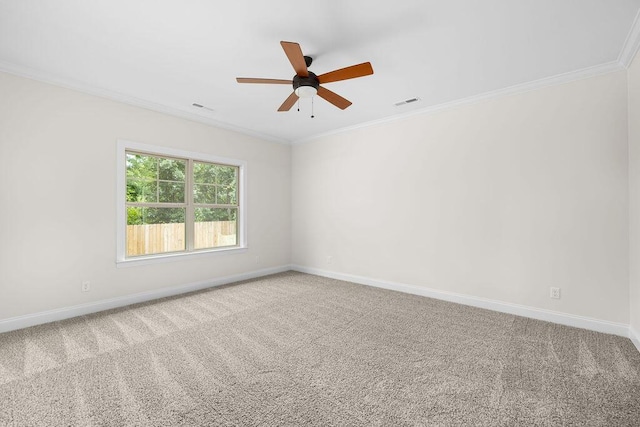 370 Winchester Dr Unit 70, Rossville, GA 30741 - carpeted empty room with crown molding and ceiling fan