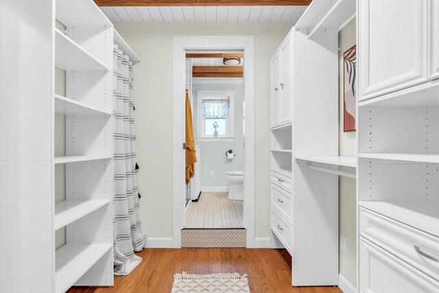 5107 Beulah Ave, Chattanooga, TN 37409 - walk in closet with light wood-style floors