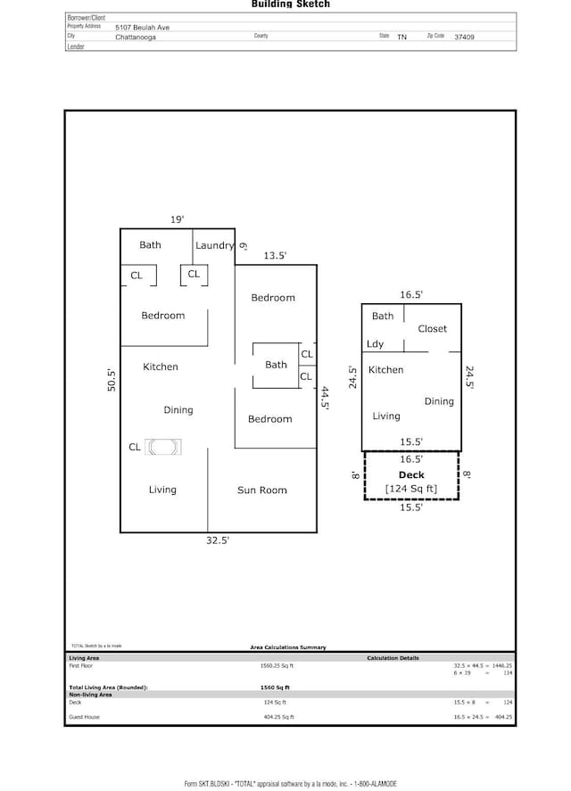 5107 Beulah Ave, Chattanooga, TN 37409 - plan