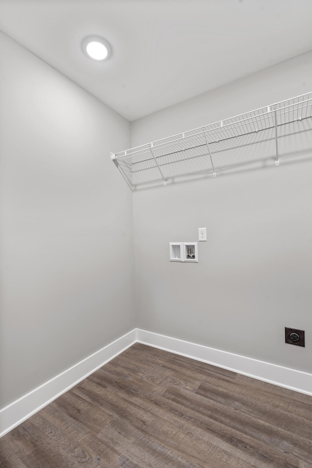 interior space featuring dark wood-type flooring