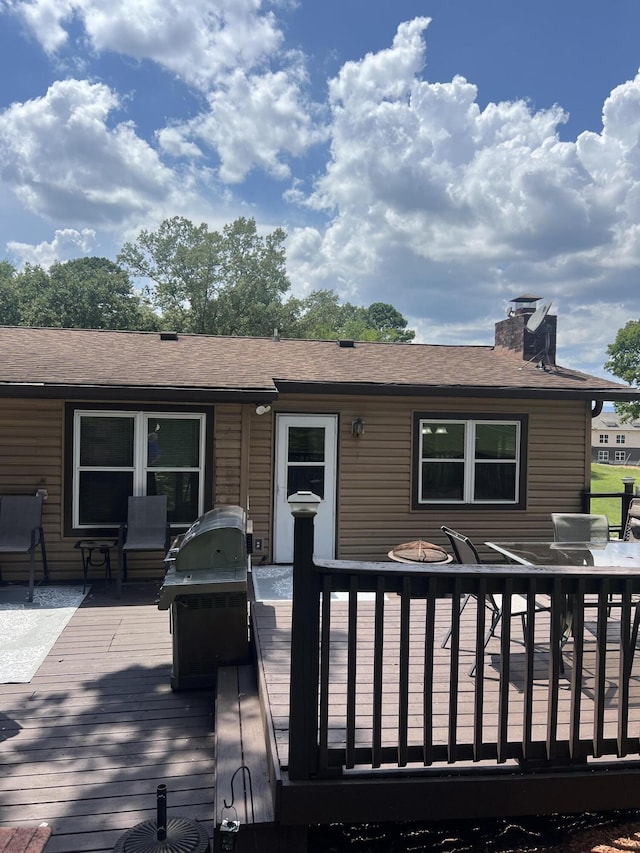 2288 Edgmon Forest Ln, Chattanooga, TN 37421 - wooden deck featuring area for grilling