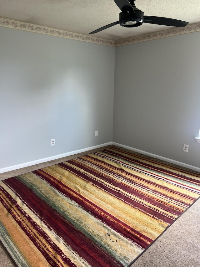 2288 Edgmon Forest Ln, Chattanooga, TN 37421 - carpeted empty room featuring ceiling fan and a textured ceiling